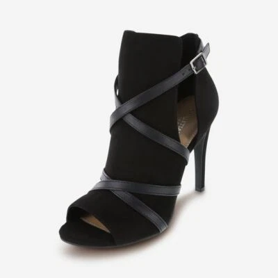 Женские сапоги Christian Siriano Imma черные с открытым носком на шпильке 9,5–12 М - Изображение 1 из 4