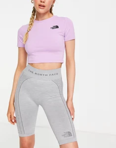 The North Face Women's Grey Training Base Layer Legging Shorts Gym Small /Medium - Picture 1 of 6