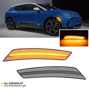 For Chevrolet Equinox 2022-2024 Pair Clear Lens LED Side Marker Light Reflector - Picture 1 of 9