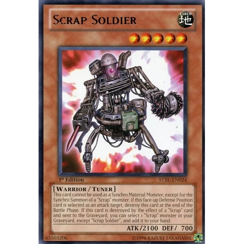 x3 Scrap Soldier - STBL-EN024 - Rare - 1st Edition - Image 1 of 1