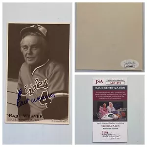Orioles Mgr Earl Weaver Signed Autograph 3.25 x 5.5 Photo Card - JSA - FREE S&H! - Picture 1 of 5