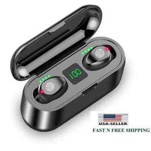 Bluetooth Earbuds for iphone Samsung Android Wireless Earphone IPX7 Waterproof - Picture 1 of 9