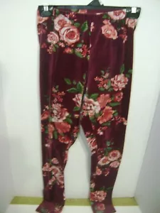 NO BO Leggings donna in pile bordeaux rosa taglia M, 7-9 - Foto 1 di 2