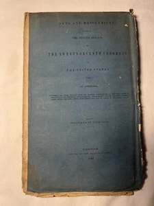 1842 President John Tyler Indian Native American Cherokee Treaties War Pensions  - Picture 1 of 9