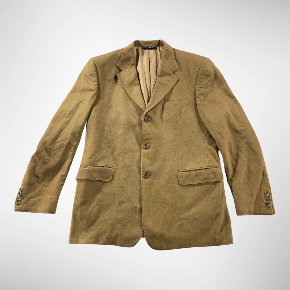 Coppley Sport Coat Mens 42R Camel Brown 100% Cashmere 3-Button Ventless - Image 1 of 4