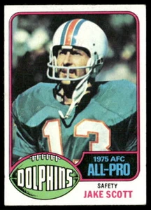 Tarjeta de fútbol americano Jake Scott 1976 Topps #120 Miami Dolphins - Imagen 1 de 2