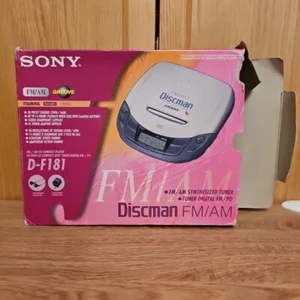 Sony Discman D-181 Portable Compact Disc Player Boxed Incomplete - Picture 1 of 14