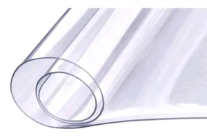Protector de Cubierta de Mesa PVC Transparente 24"X48", Hoja de Plástico PVC de 1,5 mm de Grosor para Escritorio. - Imagen 1 de 1