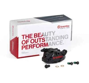 Brembo Black Rear CNC Caliper 2-Piece w/Brake Pads 84mm Mounting Bolt Spacing - Picture 1 of 3
