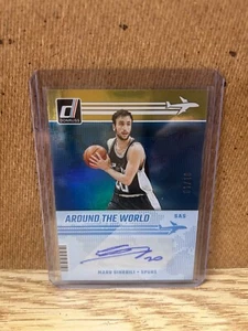 2024-25 Panini Donruss Manu Ginobili Gold Auto 01/10 Around The World - Spurs - Picture 1 of 2