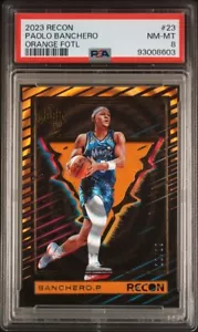 2023 Recon PAOLO BANCHERO Orange FOTL Mint 8 PSA - Picture 1 of 2