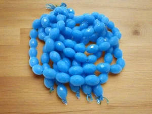 17x12 mm Faceted Glass Oval Beads - Picture 1 of 25