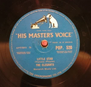 The Elegants 78 RPM / Little Star & Getting Dizzy (33-0115) - Imagen 1 de 2
