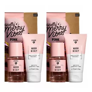 Victoria’s Secret PINK Warm & Cozy Body Mist and Lotion Gift Set ( Lot of 2 ) - Picture 1 of 4