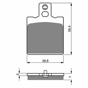 Goldfren Front Brake Pads for KTM 125 MX 1986-1987 (S3 X2) - Picture 1 of 3