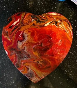 Herzen ♥ Hochzeit Valentinstag  ♥  Unikate auf Leinwand aus Acryl - Bild 1 von 1