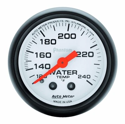 AutoMeter 120-240 °F Phantom Analog Water Temperature Gauge 5732 - Image 1 of 3
