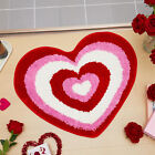 Non-slip Bathroom Rug Valentine Day Bath Valentine's Heart-shaped Love