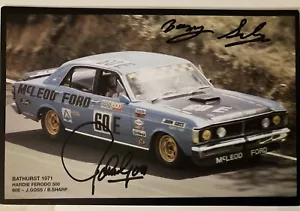 Bathurst 1971. Ford Falcon GT-HO. Signed By John Goss & Barry Sharp. Moffat Wins - Picture 1 of 2