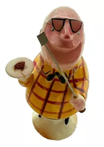 Vintage Comical ENESCO 50er JAPAN Porzellan Figur Grill mit Metallspachtel - Bild 1 von 9