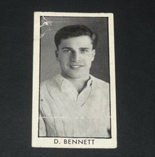 1957 D.C. THOMSON ADVENTURE CARD CRICKET COUNTY CRICKETERS #16 BENNETT MIDDLESEX