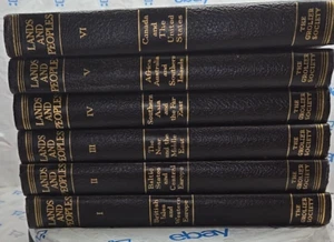 Länder und Völker Die Welt in Farbe - 6er Set HC Bücher 1957 Grolier Society NY - Bild 1 von 12