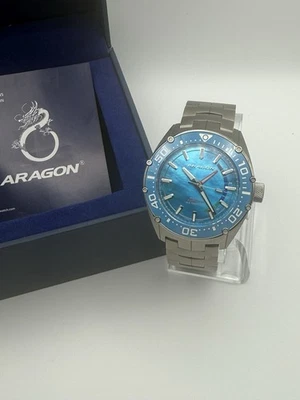 Часы Aragon 44 мм Virtuoso NE57 титановый синий швабра керамический ободок - Изображение 1 из 4