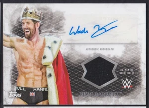 KING BARRETT 2015 Topps WWE Undisputed Autograph Wrestling AUTO & RELIC CARD - Picture 1 of 2