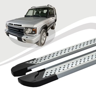 Pedane Adatte Per Land Rover Discovery 3 Dal 2004 Al 2009 VISO Argento - Immagine 1 di 4