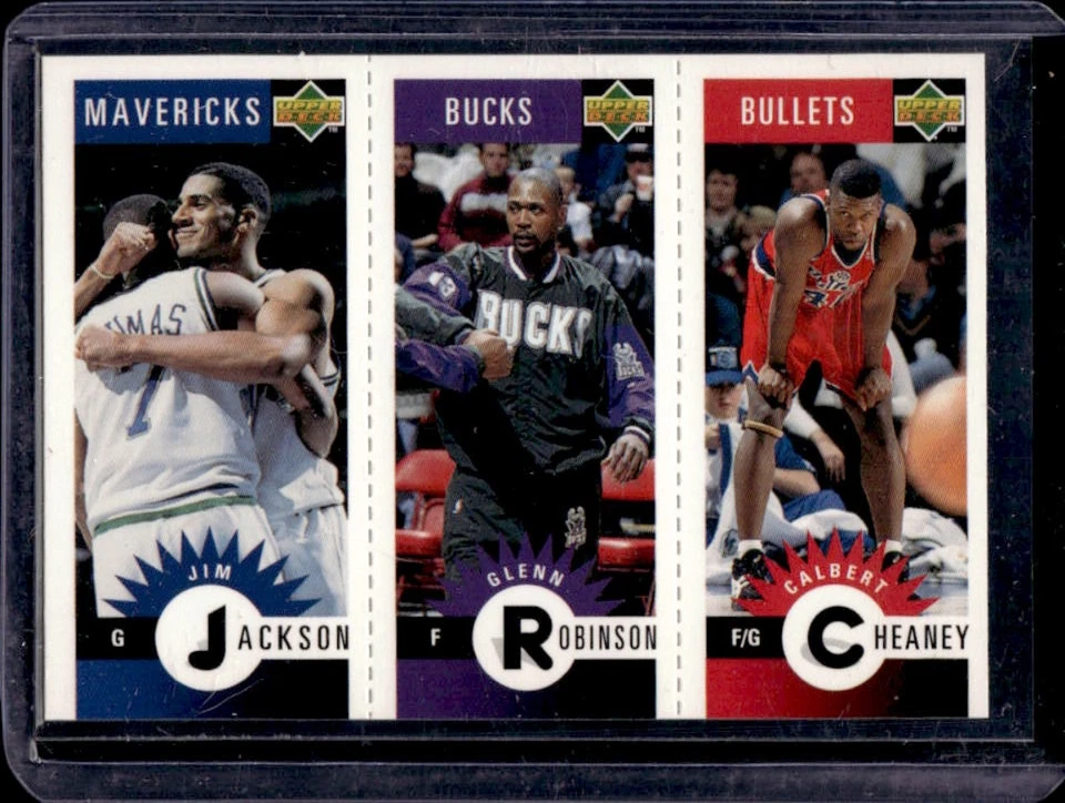 1996-97 Collector's Choice Jackson Glenn Robinson Calbert Cheaney #M20 M47 M90 - Image 1 of 2
