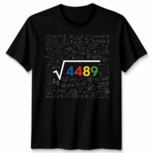 4489 Square Root Mathematics Education Herren Damen Unisex T-Shirt GraphicTee - Bild 1 von 27