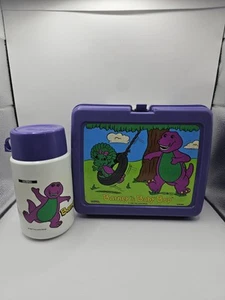 Fiambrera Barney & Baby Bop vintage con termo marca 1992 - Imagen 1 de 14