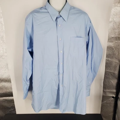 Camisa Covington Para Hombres XL Azul Claro Abotonada Manga Larga Vestido Bolsillo Frontal Foto 1 de 4