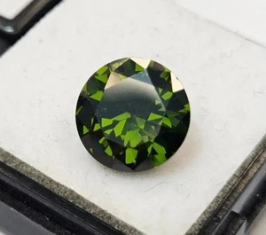 Impresionante Piedra Preciosa Natural Suelta Corte Redondo 5+Ct Forma Circón Verde Certificado EGL - Imagen 1 de 6