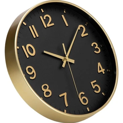 Wall Clock No Ticking Noise Modern 30cm Digital Noiseless Quartz - Image 1 of 2