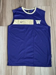 Washington Huskies Vintage Y2K Nike Team Dri-Fit Basketball Jersey Medium NCAA - Picture 1 of 11