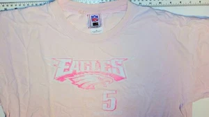 Vintage Y2K Philadelphia Eagles XL NFL Players Inc Pink Donovan McNabb T-Shirt - Picture 1 of 15