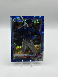 2021 Bowman Chrome Sapphire Edition #BCP-221 Ed Howard Chicago Cubs - Picture 1 of 2
