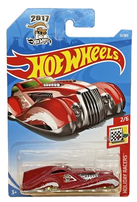 Tarjeta larga Hot Wheels Screamliner Holiday Racers 2/6 2017 51/365 Navidad rara 1:64 Foto 1 de 4