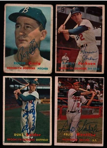 1957 Topps #190 Randy Jackson SIGNED PSA DNA BAS Beckett Pre-Cert Brook. Dodgers - Picture 1 of 4