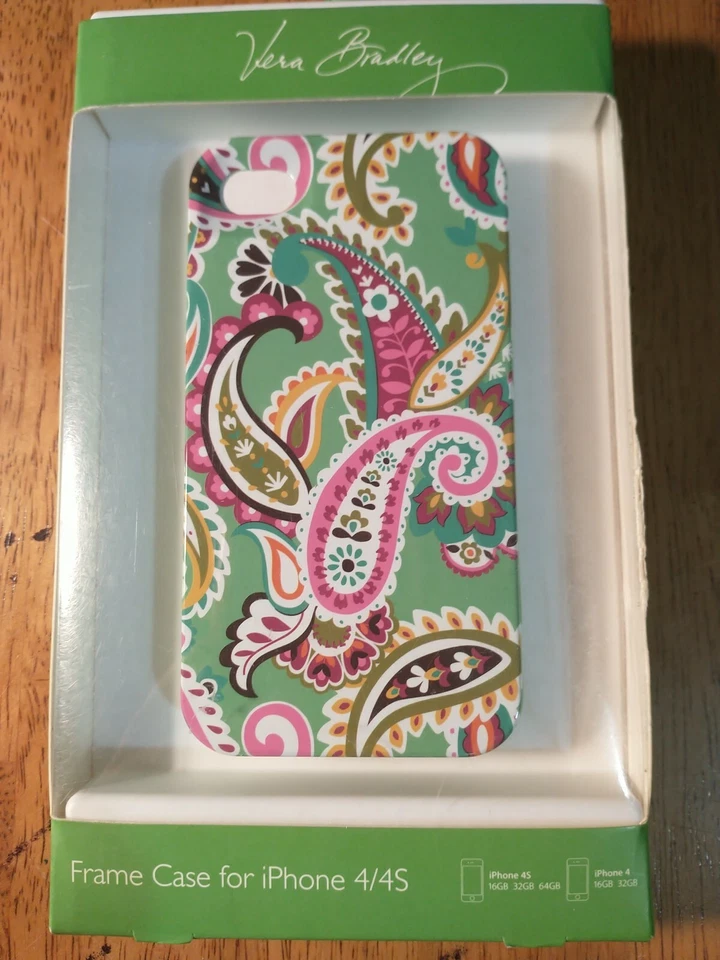 VERA BRADLEY Hard Shell Case for iPHONE 4s/4 green peacock design - Image 1 of 4