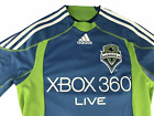 Adidas Climacool Seattle Sounders Fc Soccer Fan Apparel Jersey Blue Green Small