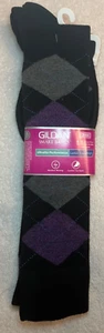 NWT - GILDAN SMART BASICS ARGYLE LADIES SOCKS - 2 PAIR - Picture 1 of 4