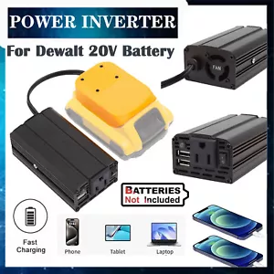 200W Portable Power Supply Inverter For Dewalt 20V Battery DC 18-20V to AC 110V - Picture 1 of 17