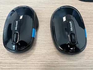 2 pcs Microsoft Sculpt Comfort Wireless Black Mouse Model 1534 - Picture 1 of 3