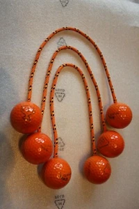 Leitergolf KING -Bolas 1 Set = 3x2 Bolas mandarine lasiert - Bild 1 von 1