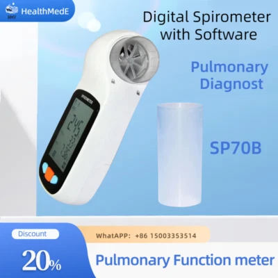 Портативный спирометр SP70B — монитор емкости легких с поддержкой Bluetooth - Изображение 1 из 4