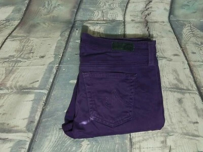 $164 AG Adriano Goldschmied The Stilt Cigarette Jean Pantalones Ajustados Púrpura 28R Usados en Excelente Condición Foto 1 de 4