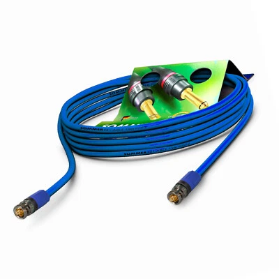 Summer Cable 7.5m 12G 6G 3G SDI Cable 6K 4K UHD Neutrik BNC Blue | VTGX-0750-BL - Image 1 of 4