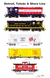 Poster Detroit & Toledo Shore Line 11"x17" firmato da Andy Fletcher - Foto 1 di 1